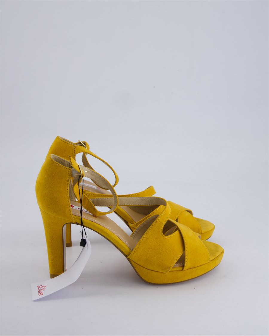 S Oliver Sandals Suede Yellow 40 EU