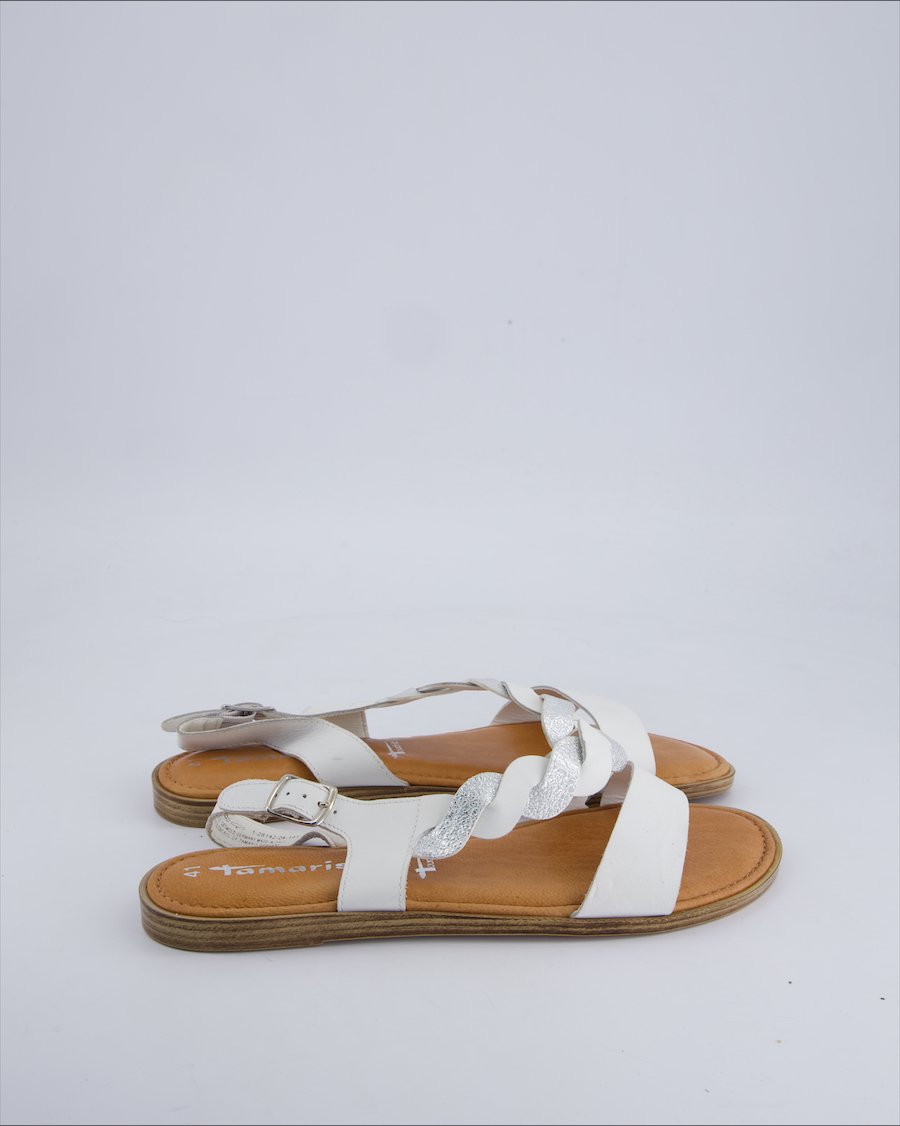 Tamaris Sandals Leather White 41 EU