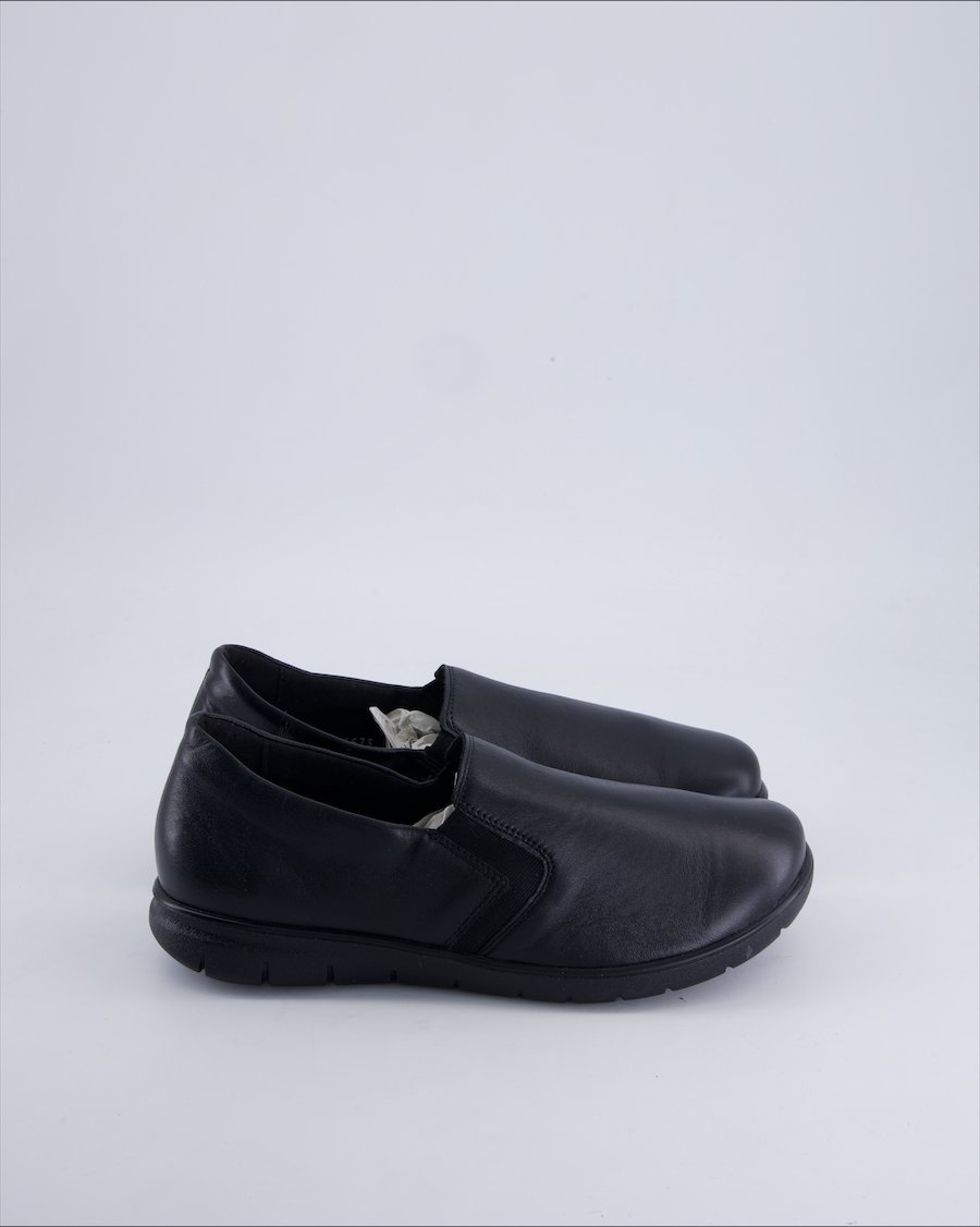 Helvesko Flats Leather Black 40 EU