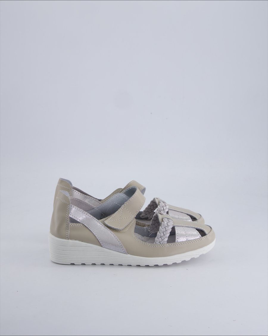 Damart Sandals Leather Beige 38 EU