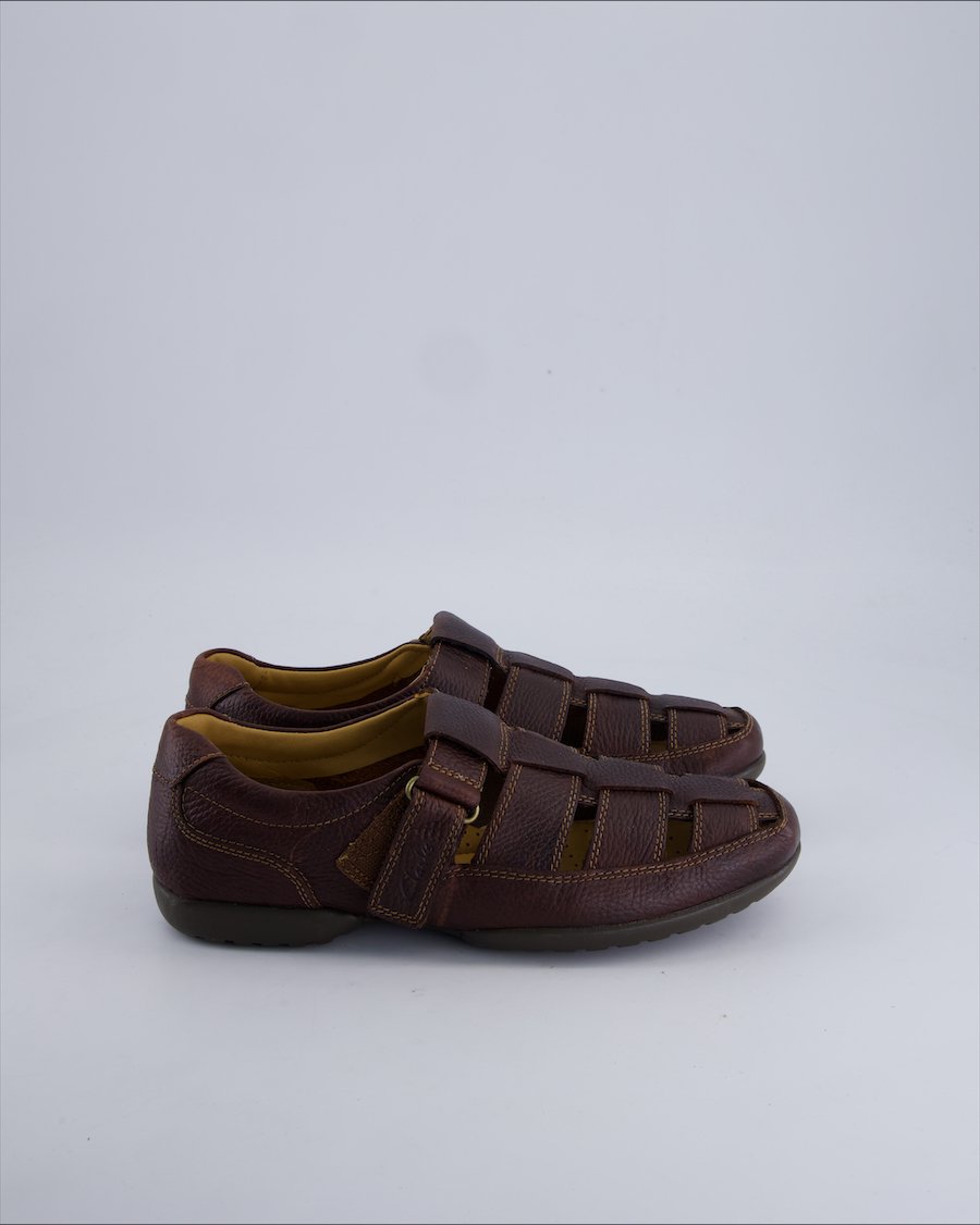Clarks Sandals Leather Brown 42 EU