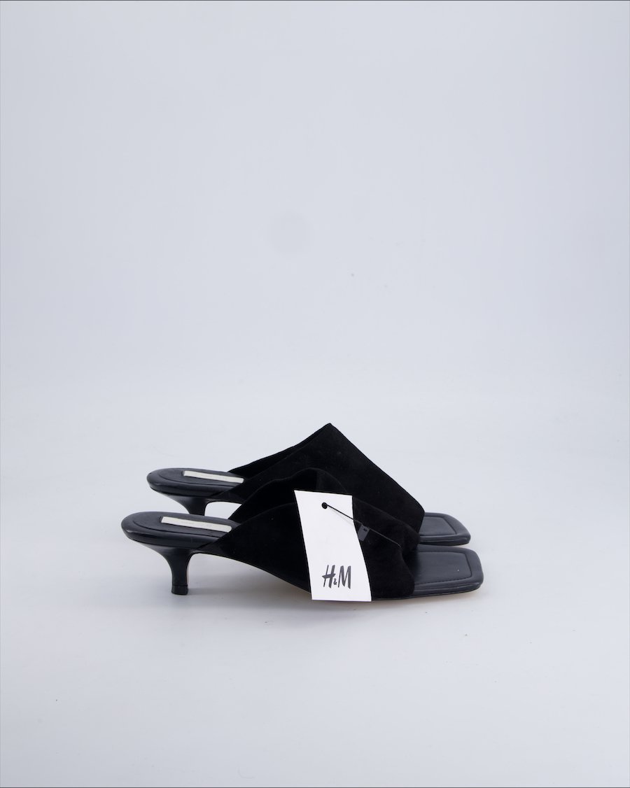 H&m Heels Suede Black 39 EU