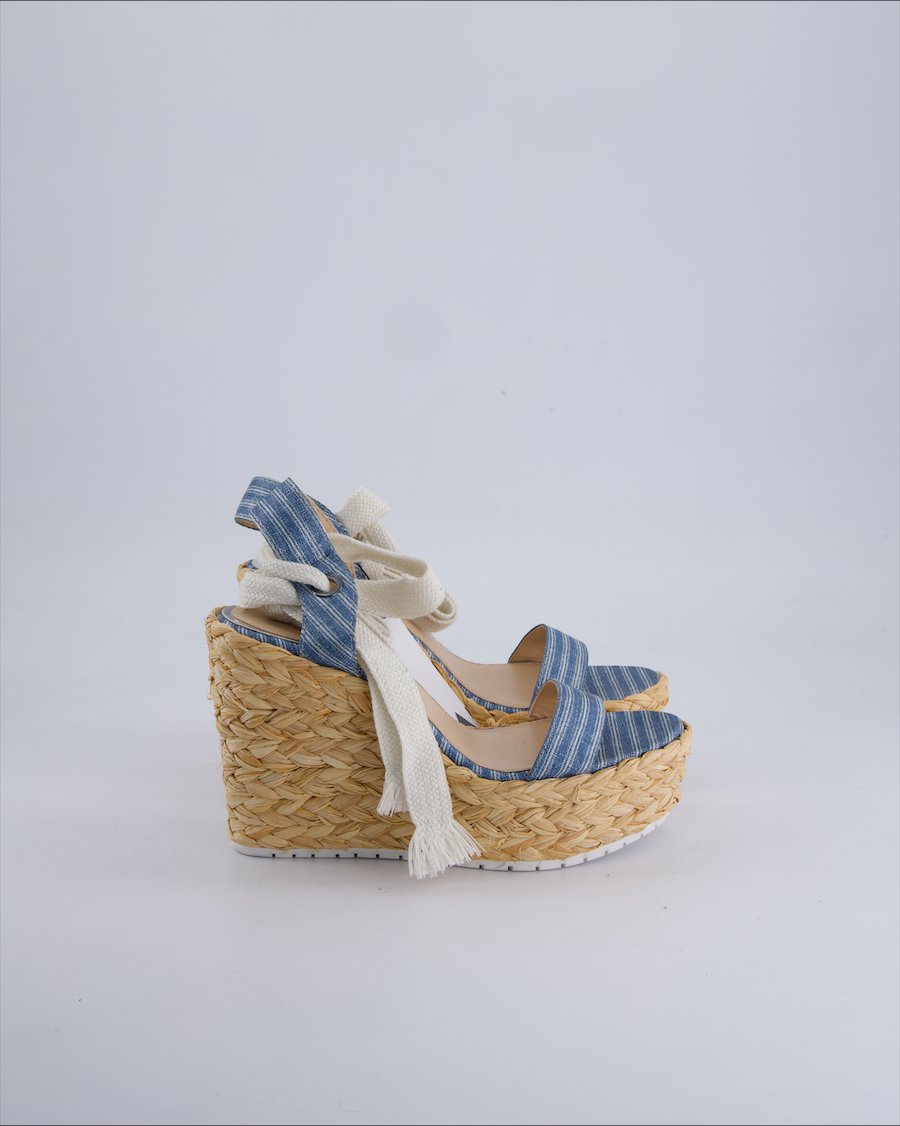 Zara Sandals Cloth Beige 37 EU