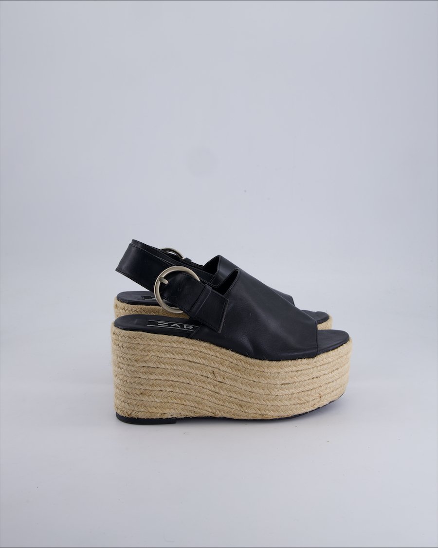 Zara Sandals Leather Black 36 EU