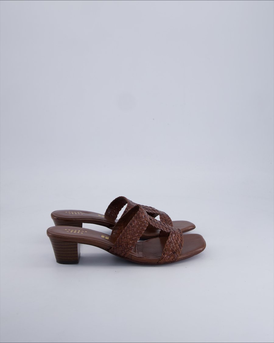 Adriana Del Nista Sandals Leather Brown 39 EU