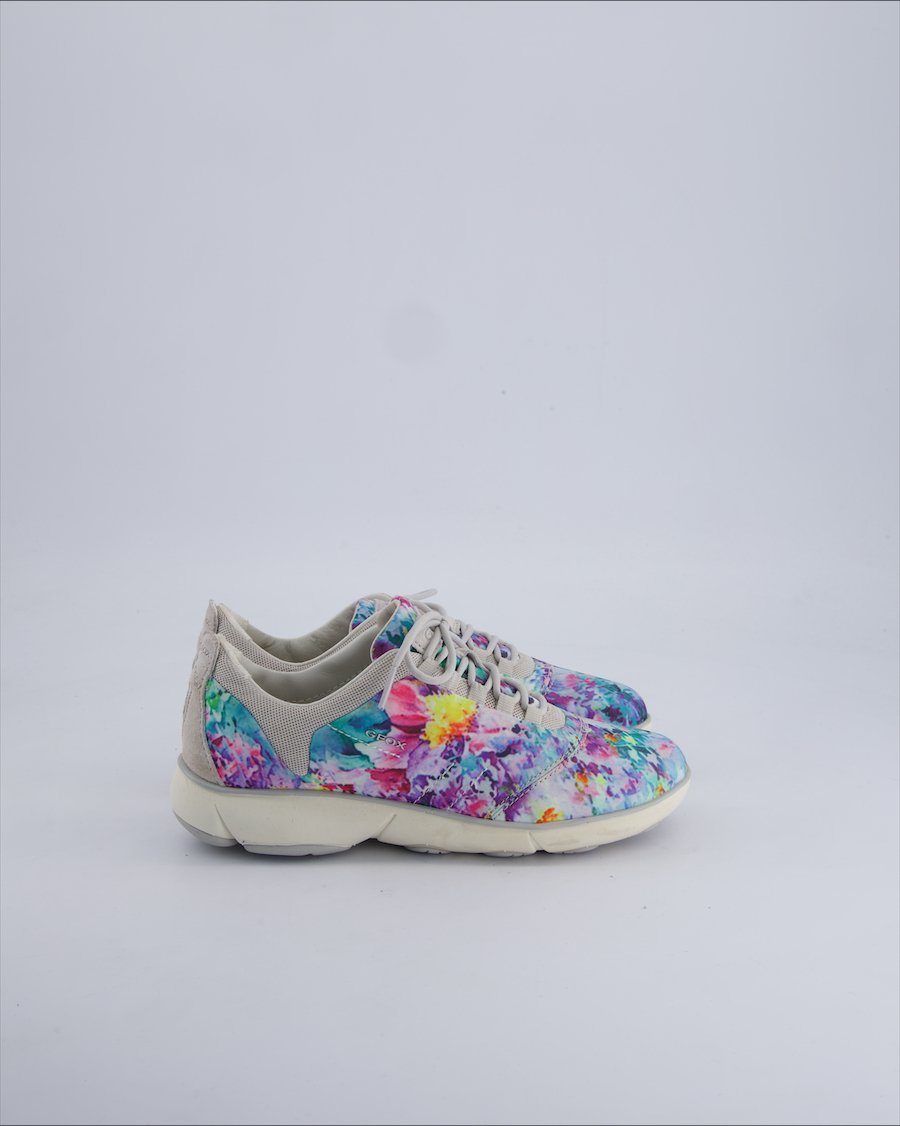 Geox Trainers Leather Multicolour 36 EU