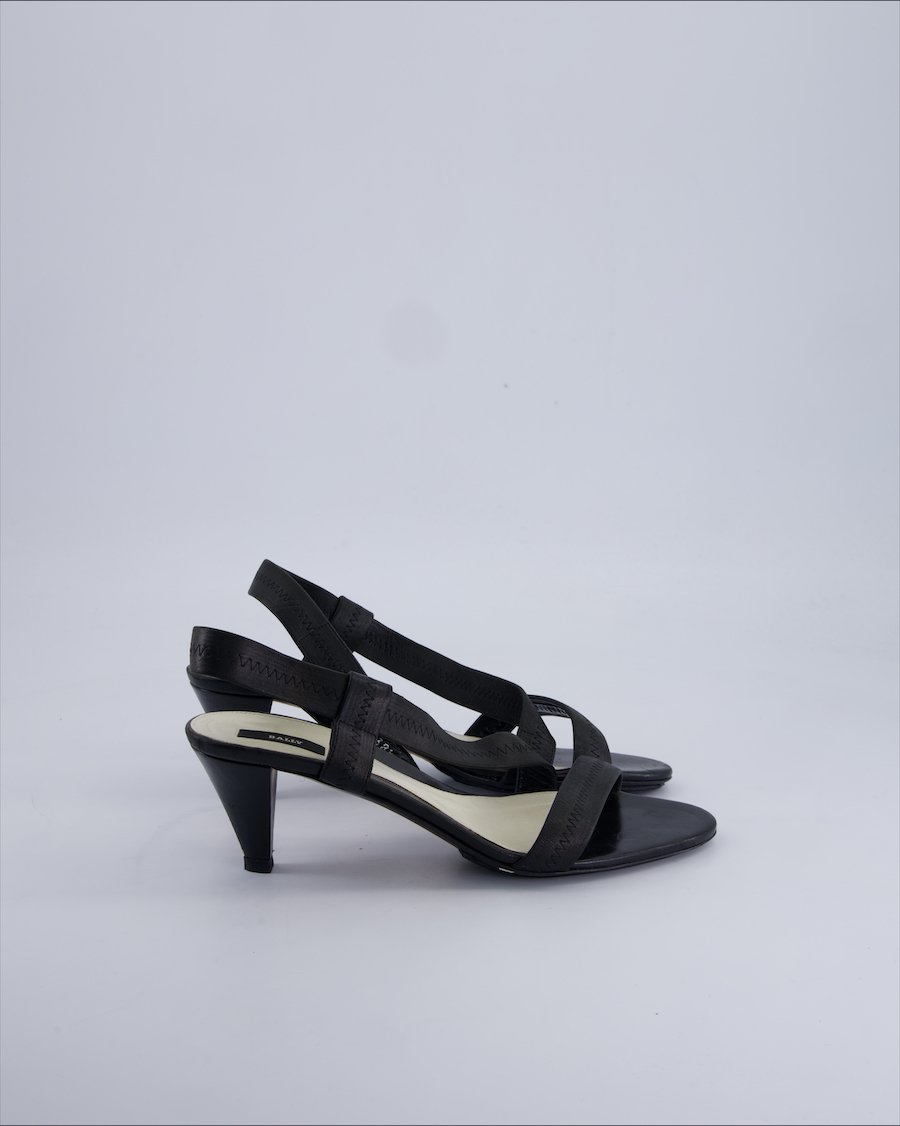 Bally Heels Leather Black 38.5 EU