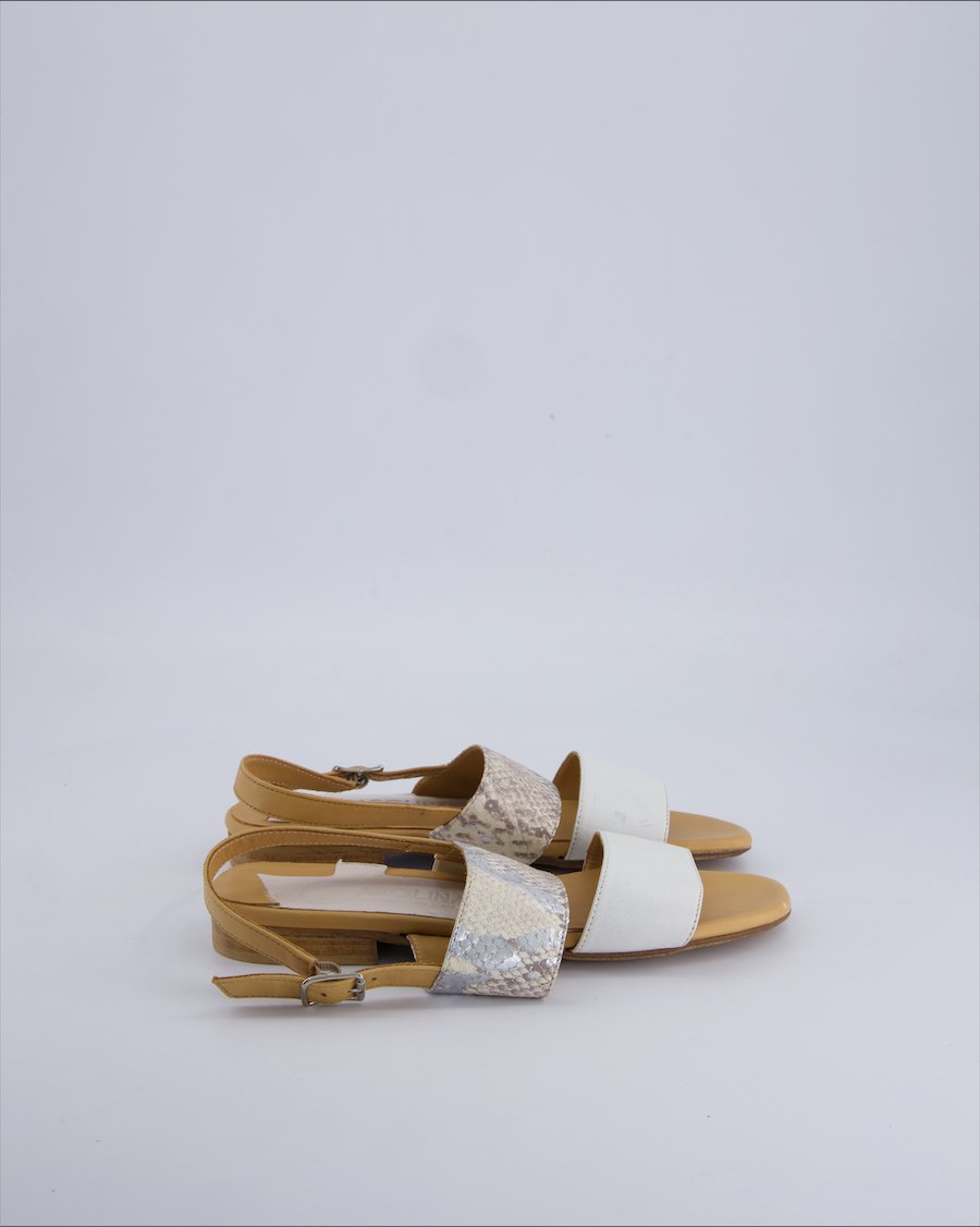 Donna Carolina Sandals Leather White 37 EU