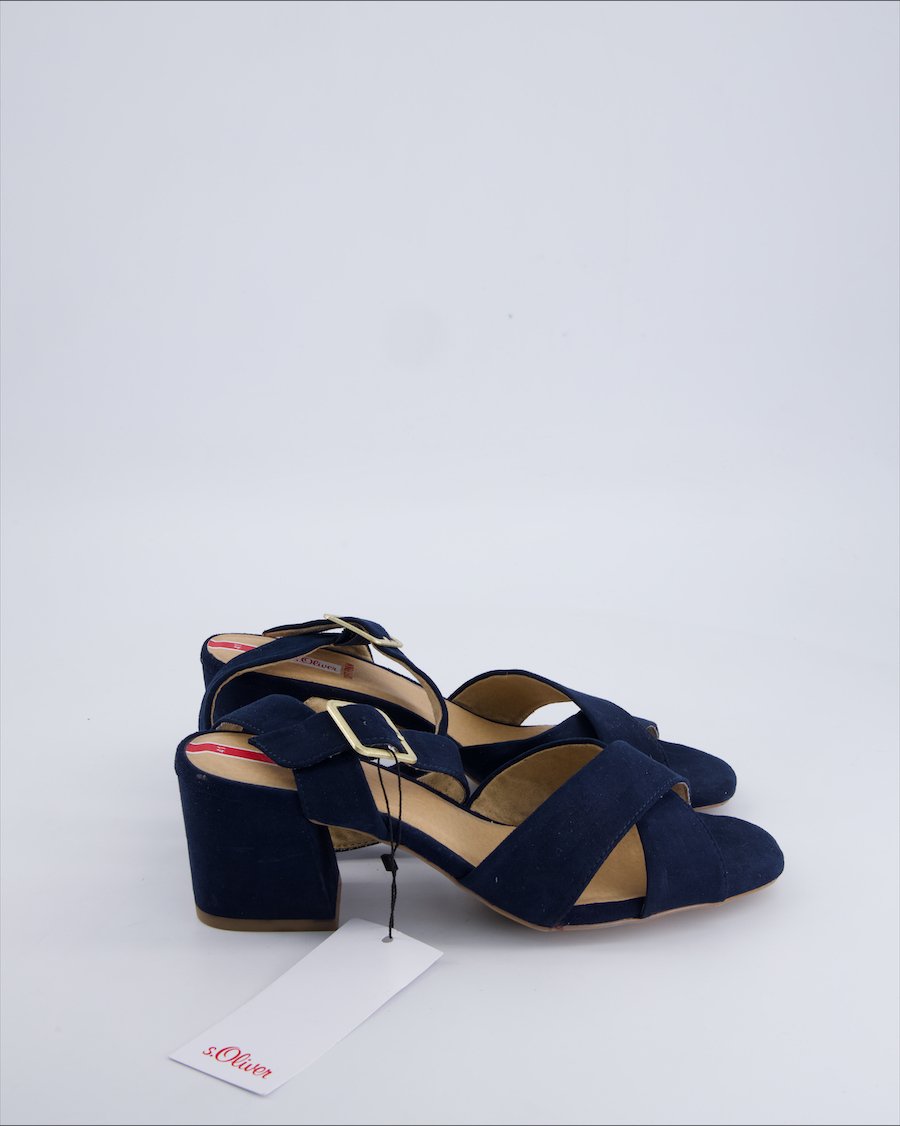 S Oliver Sandals Suede Navy 41 EU