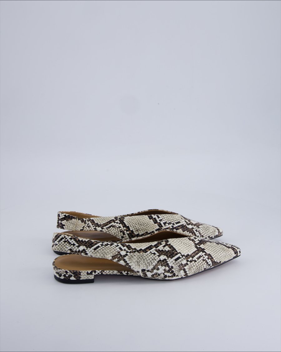 Topshop Ballet flats Polyurethane Beige 40 EU