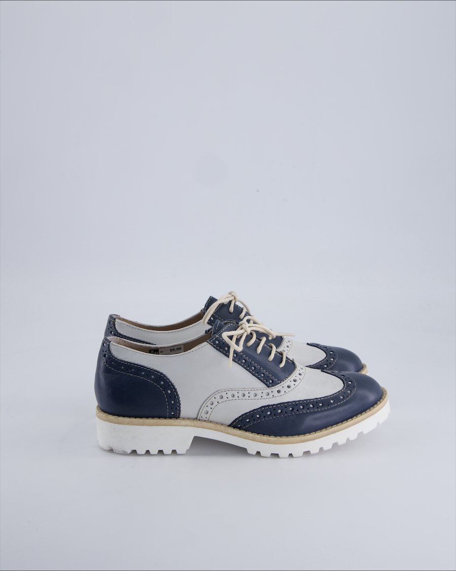 Bata Lace ups Leather Blue 36 EU