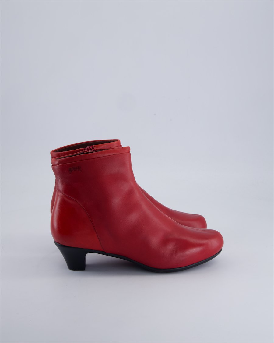 Camper Ankle Boots Leather Red 37 EU