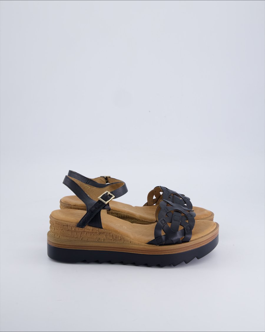 Gabor Sandals Leather Black 38 EU