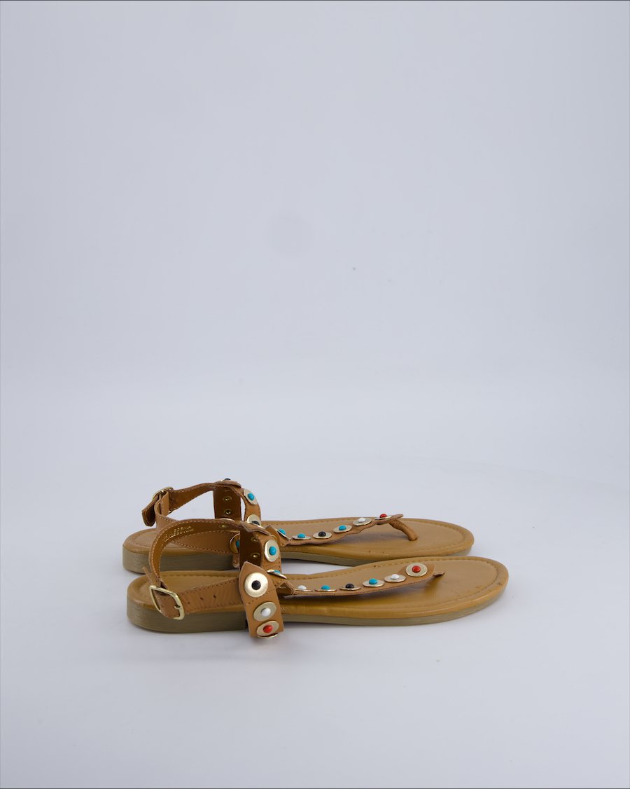 Varese Sandals Polyester Camel 39 EU