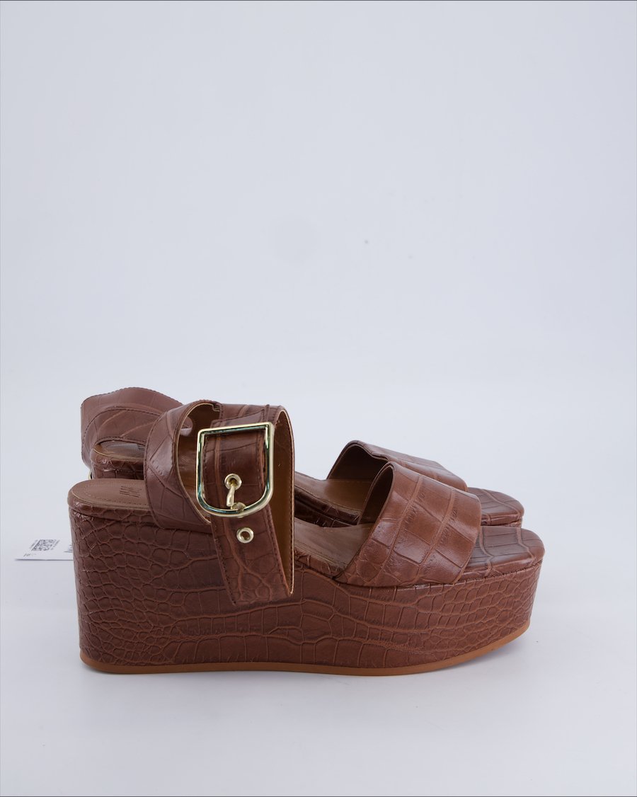 H&m Sandals Polyurethane Brown 39 EU