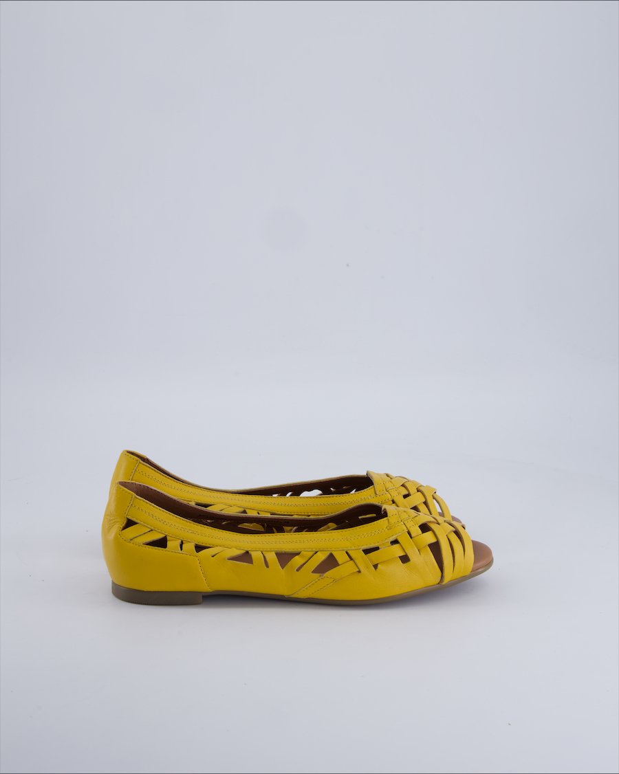 Varese Ballet flats Leather Yellow 39 EU