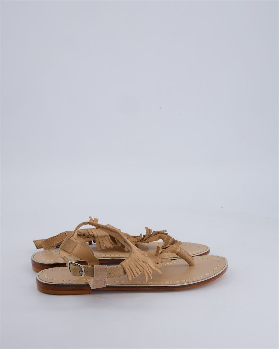 Cinque Sandals Suede Beige 37 EU