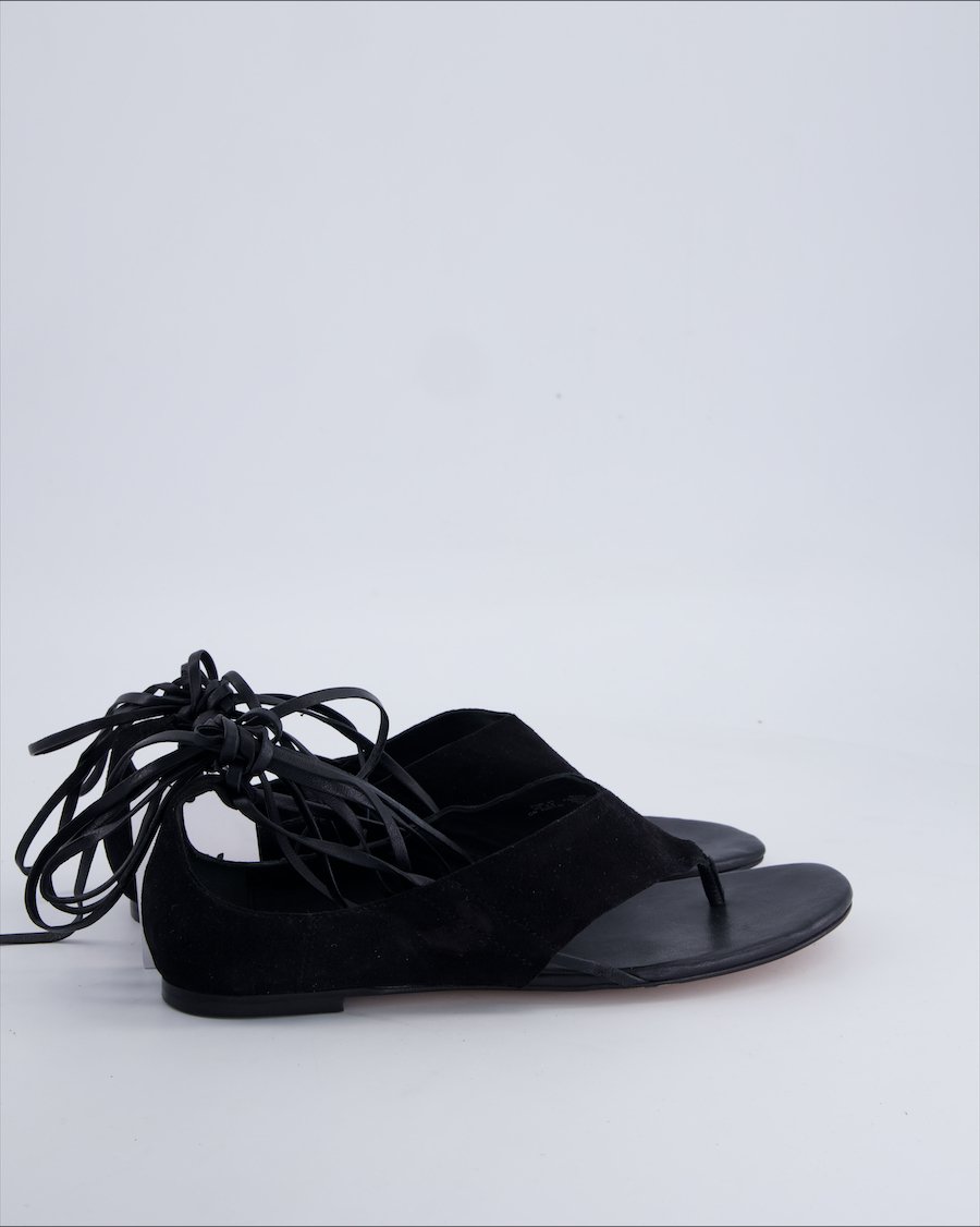 H&m Sandals Suede Black 41 EU