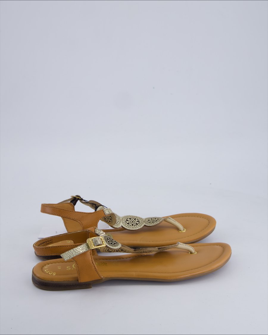 S.oliver Sandals Polyurethane Camel 41 EU