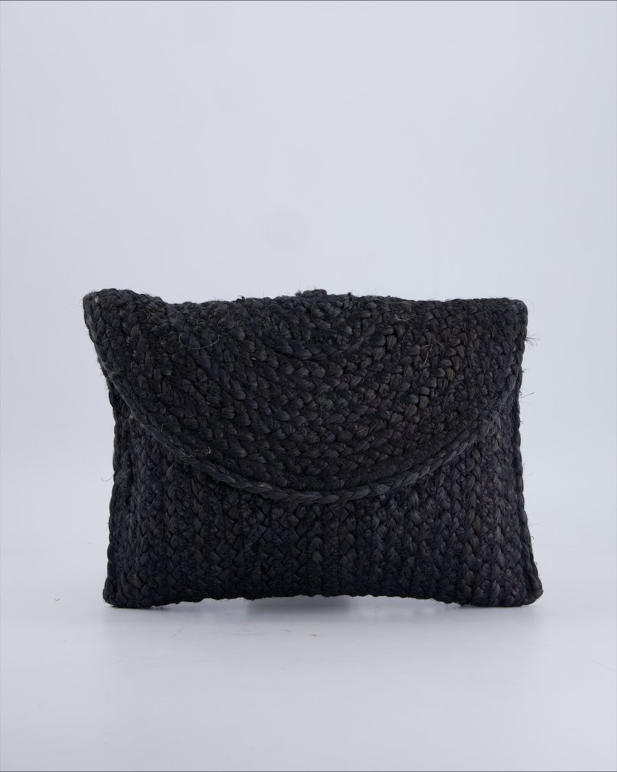 Pieces Handbags Wicker Black
