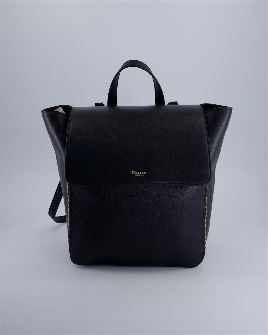 Dune Backpacks Leather Black
