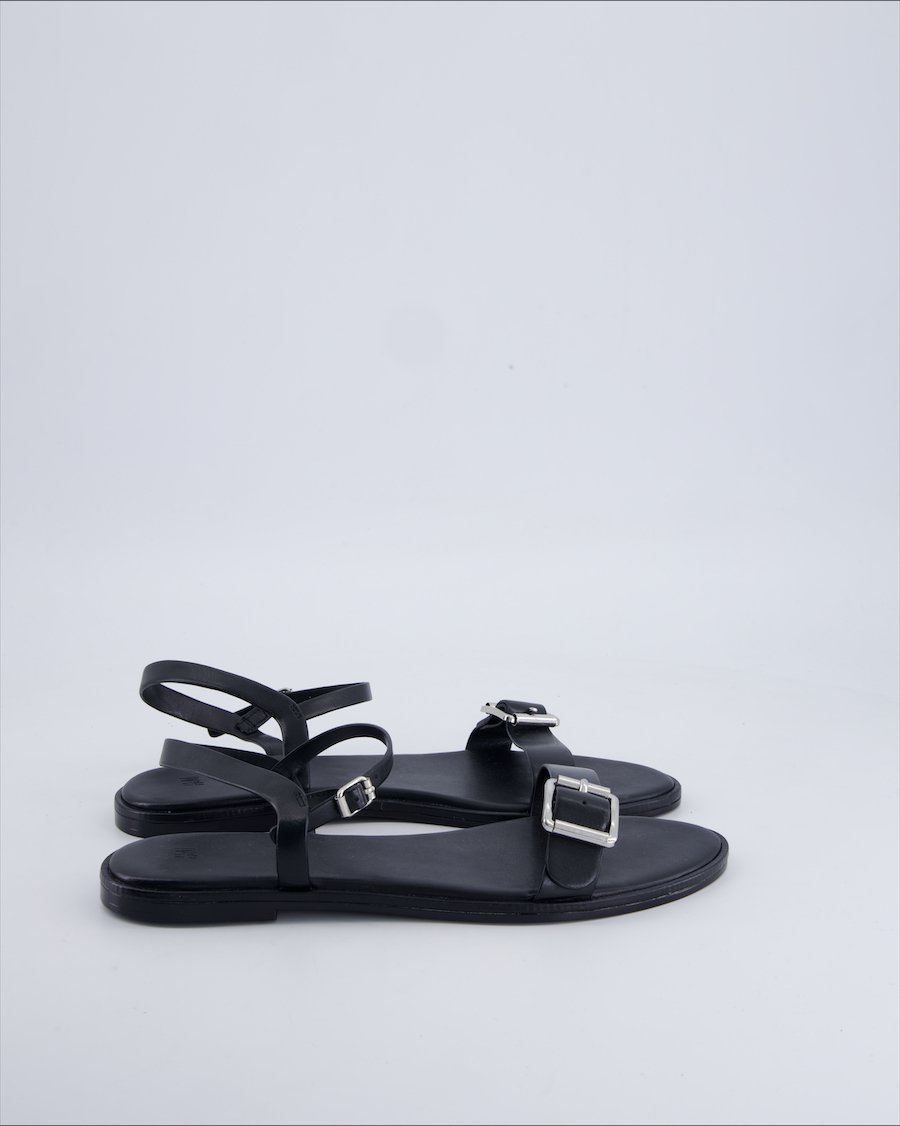 H&m Sandals Polyurethane Black 39 EU