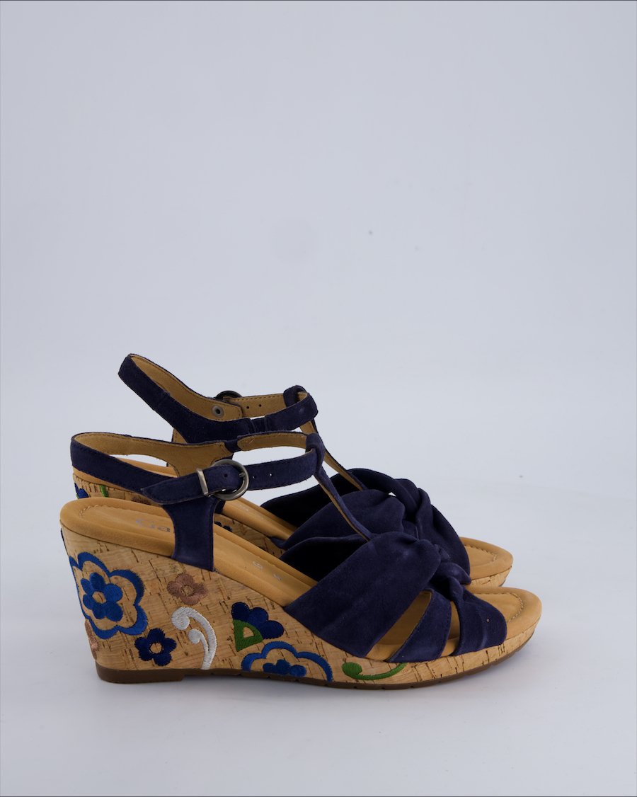 Gabor Sandals Suede Navy 39 EU