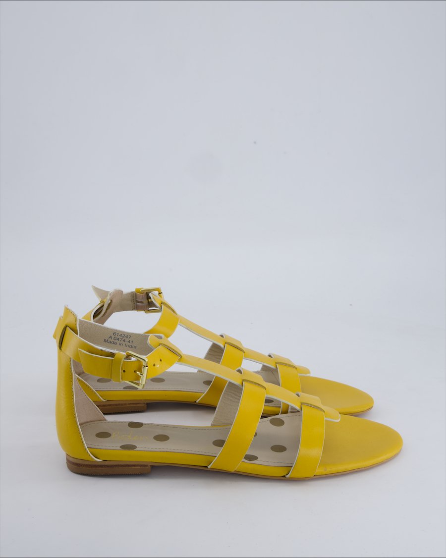 Boden Sandals Leather Yellow 41 EU