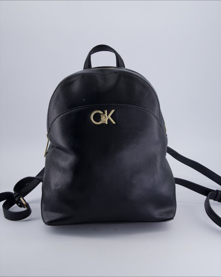 Calvin Klein Backpacks Leather Black
