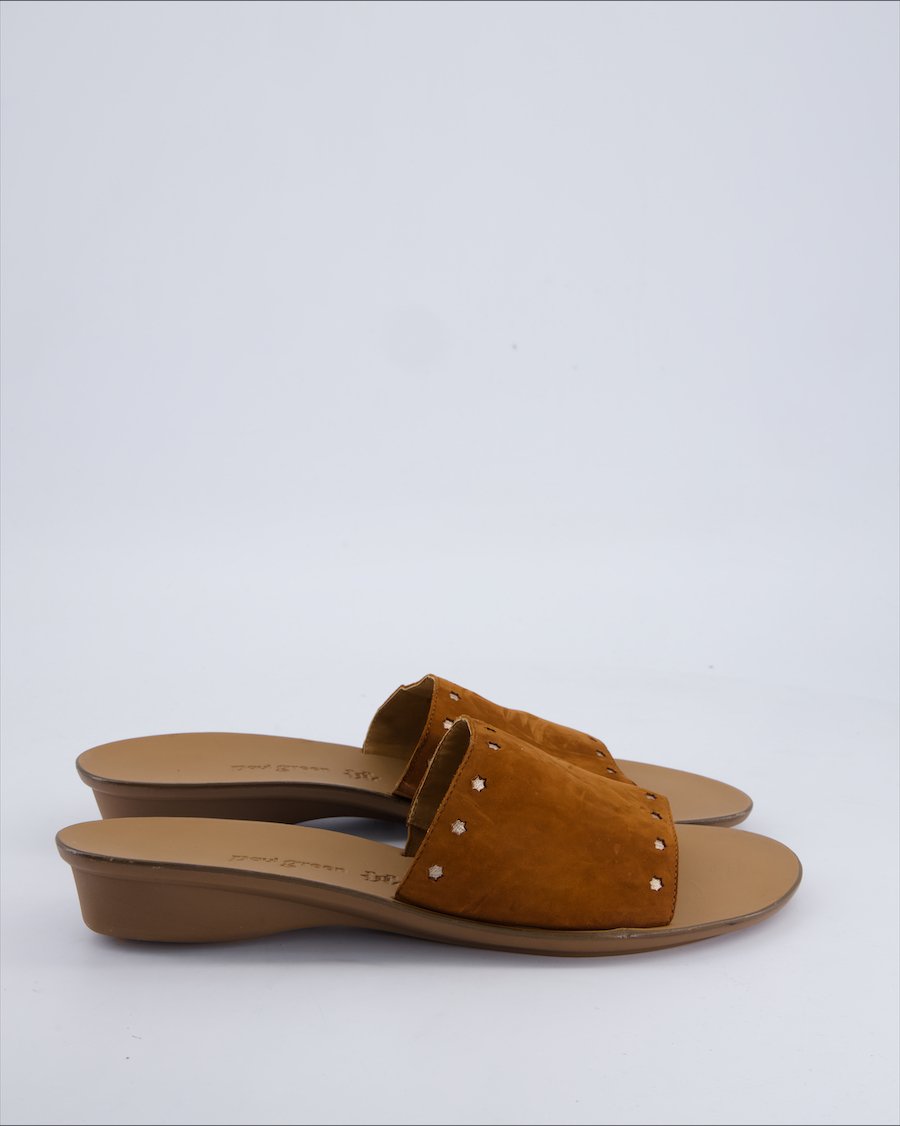 Paul Green Sandals Suede Brown 43.5 EU