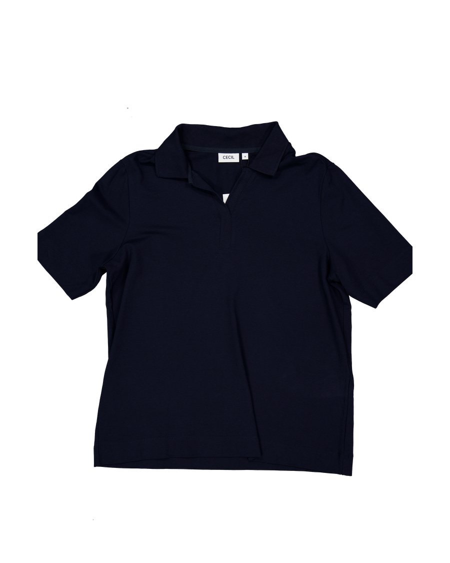 Cecil T-shirts Cotton Blue M International