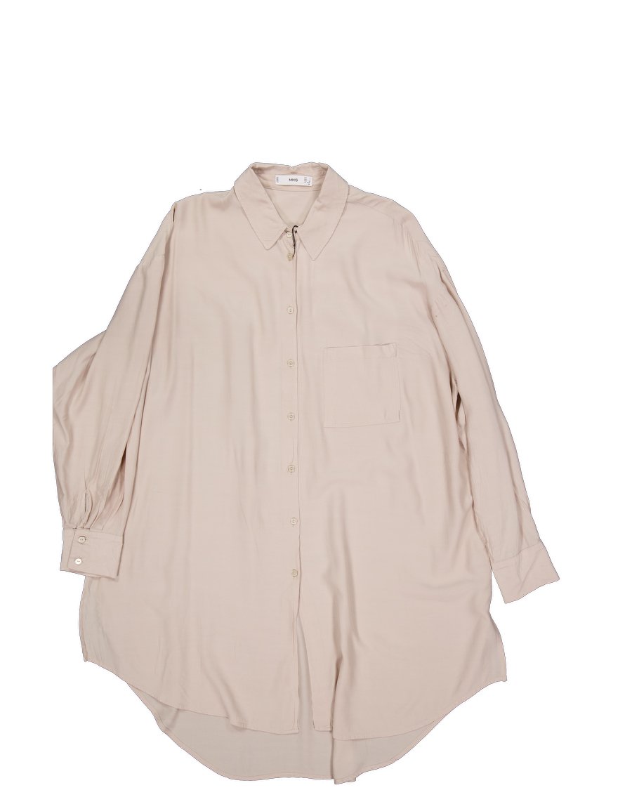 Mango Mid-length Polyester Beige S International