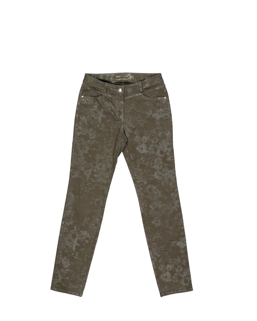 Gerry Weber Trouser Cotton Green 42 IT