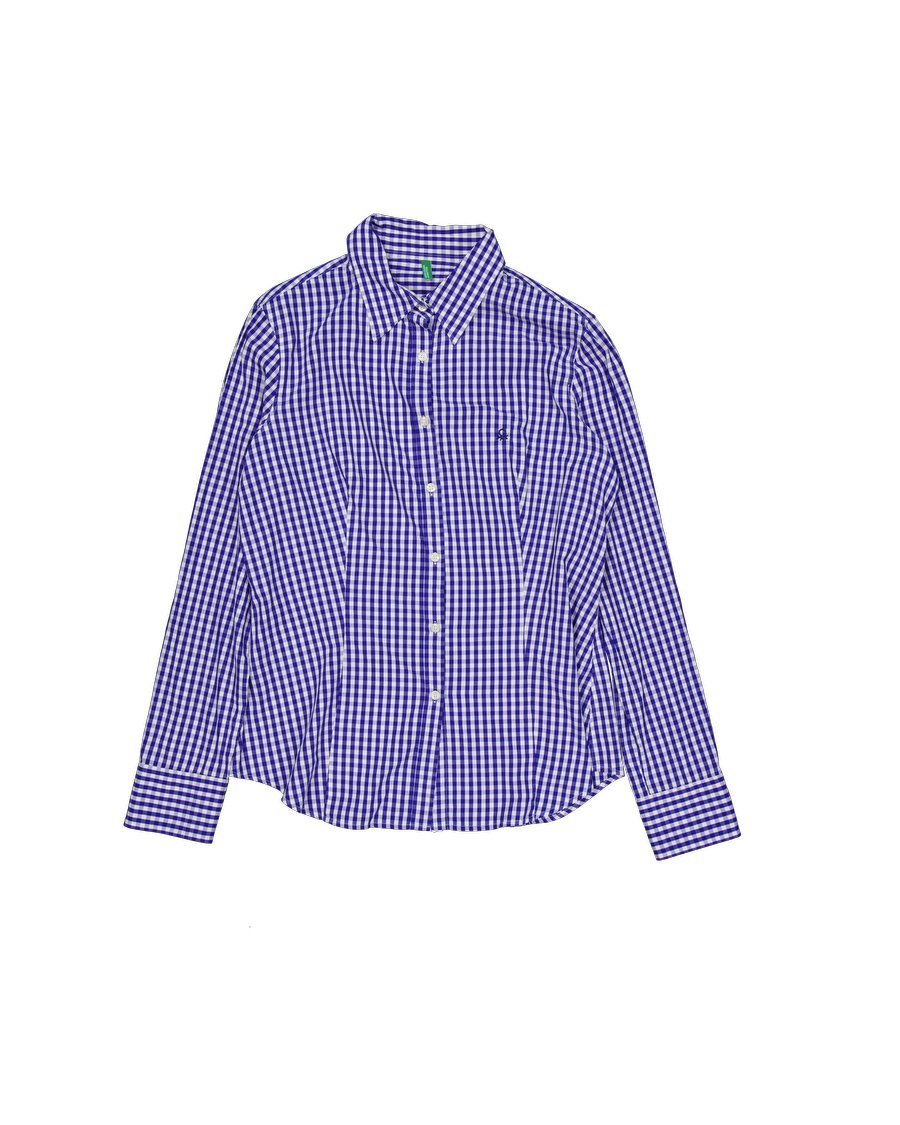 Benetton Shirts Cotton Blue M International
