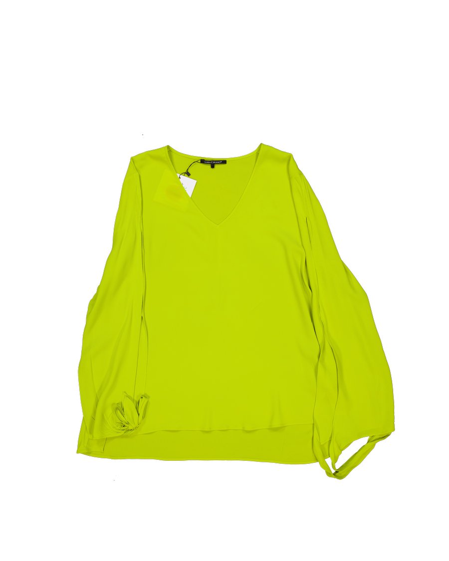Luisa Cerano Blouses Silk Green L International