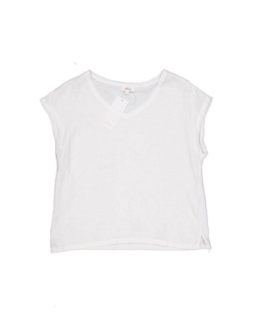 S.oliver Shirts Linen White S International