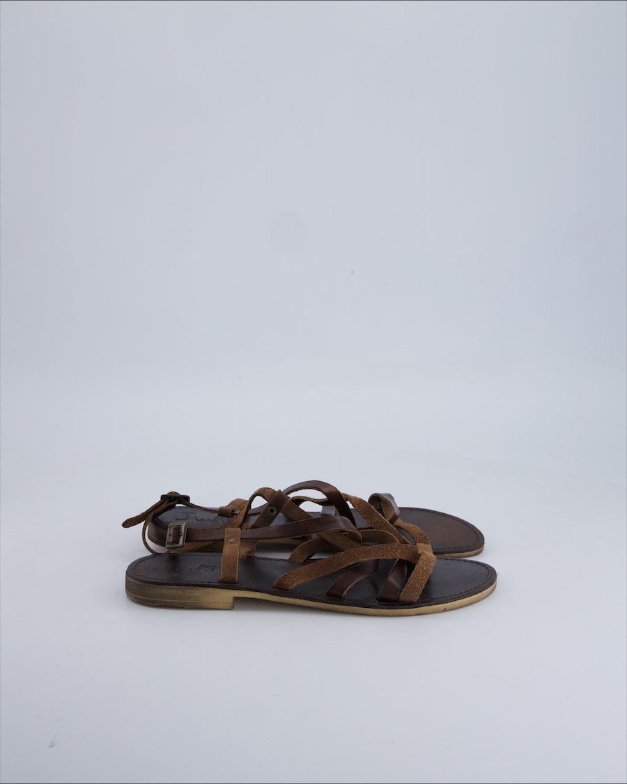 Jiudit Sandals Leather Brown 38 EU