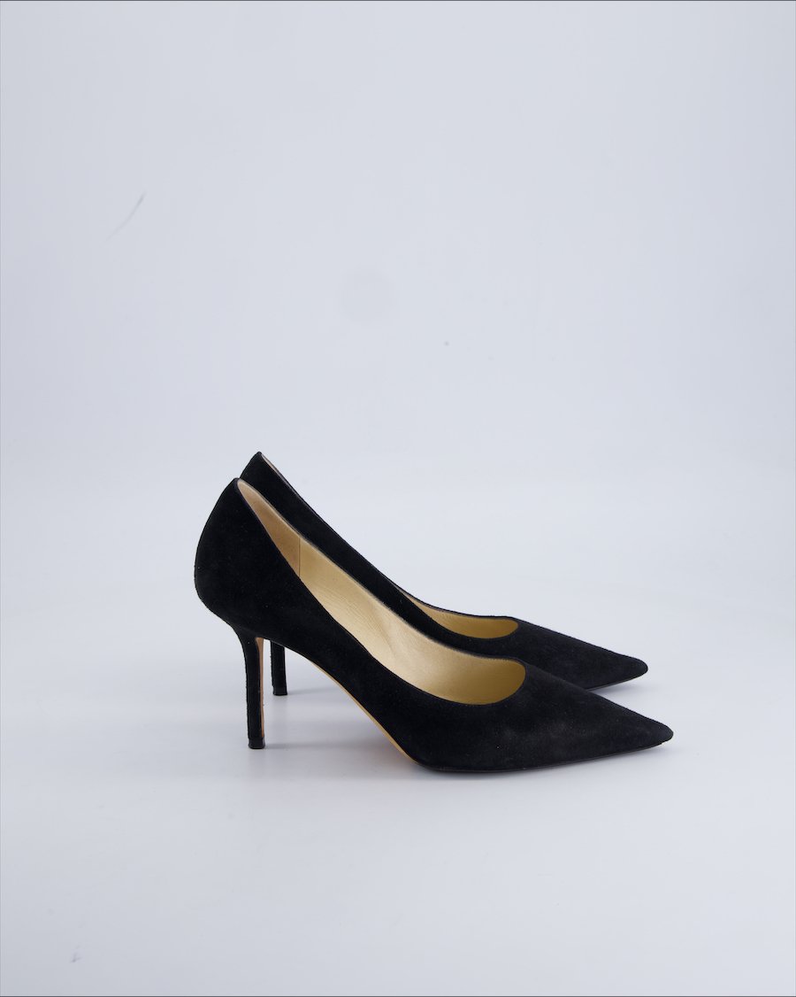 Jimmy Choo Heels Suede Black 38 EU