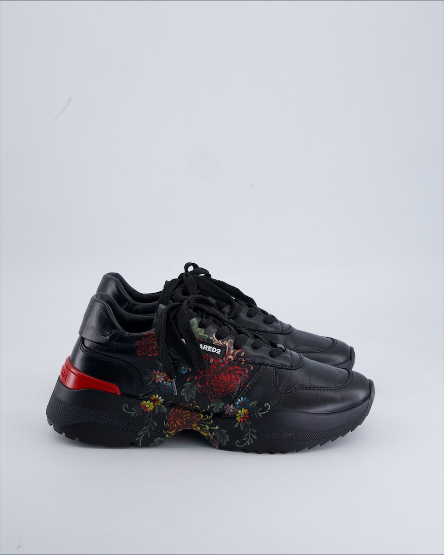 Dsquared2 Trainers Leather Black 39 EU