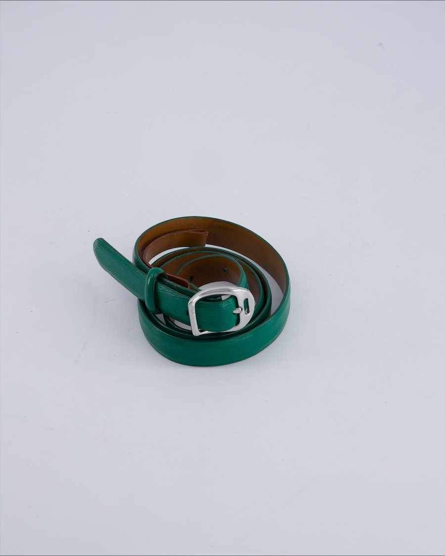 Ralph Lauren Belt Leather Green 85 cm
