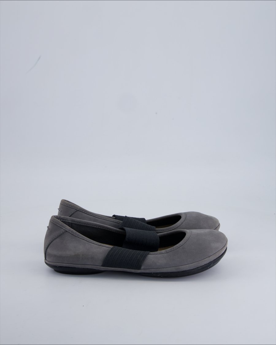 Camper Ballet flats Suede Grey 39 EU