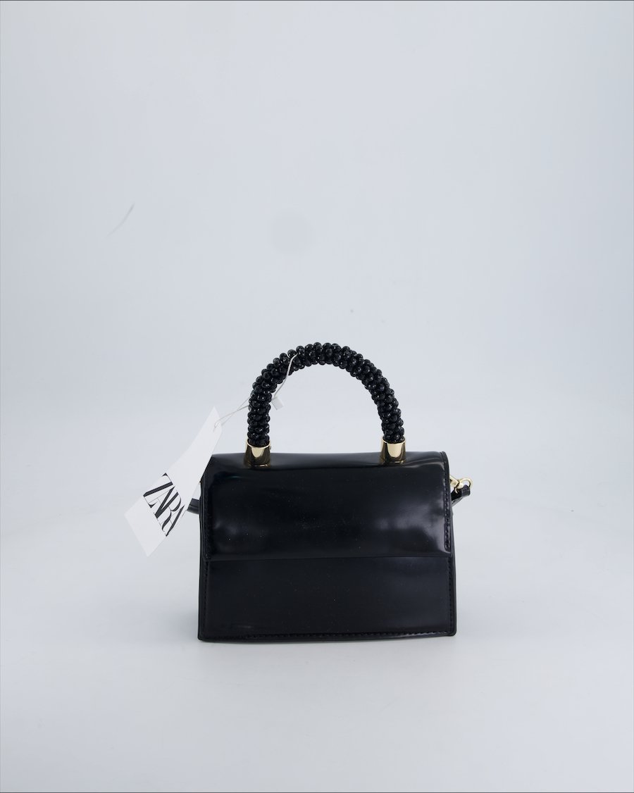 Zara Handbags Leather Black