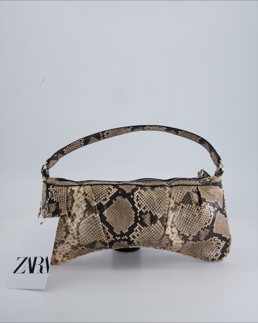 Zara Handbags Polyurethane Beige
