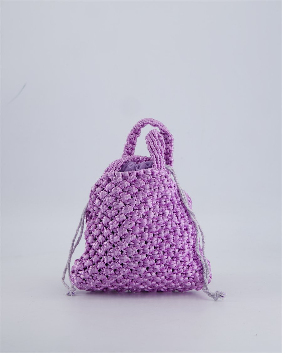 Mango Handbags Cloth Purple