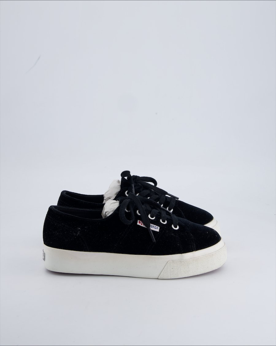 Superga Trainers Velvet Black 37 EU