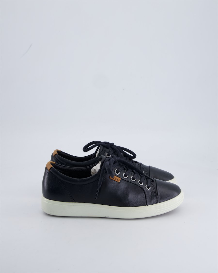 Ecco Trainers Leather Black 37 EU