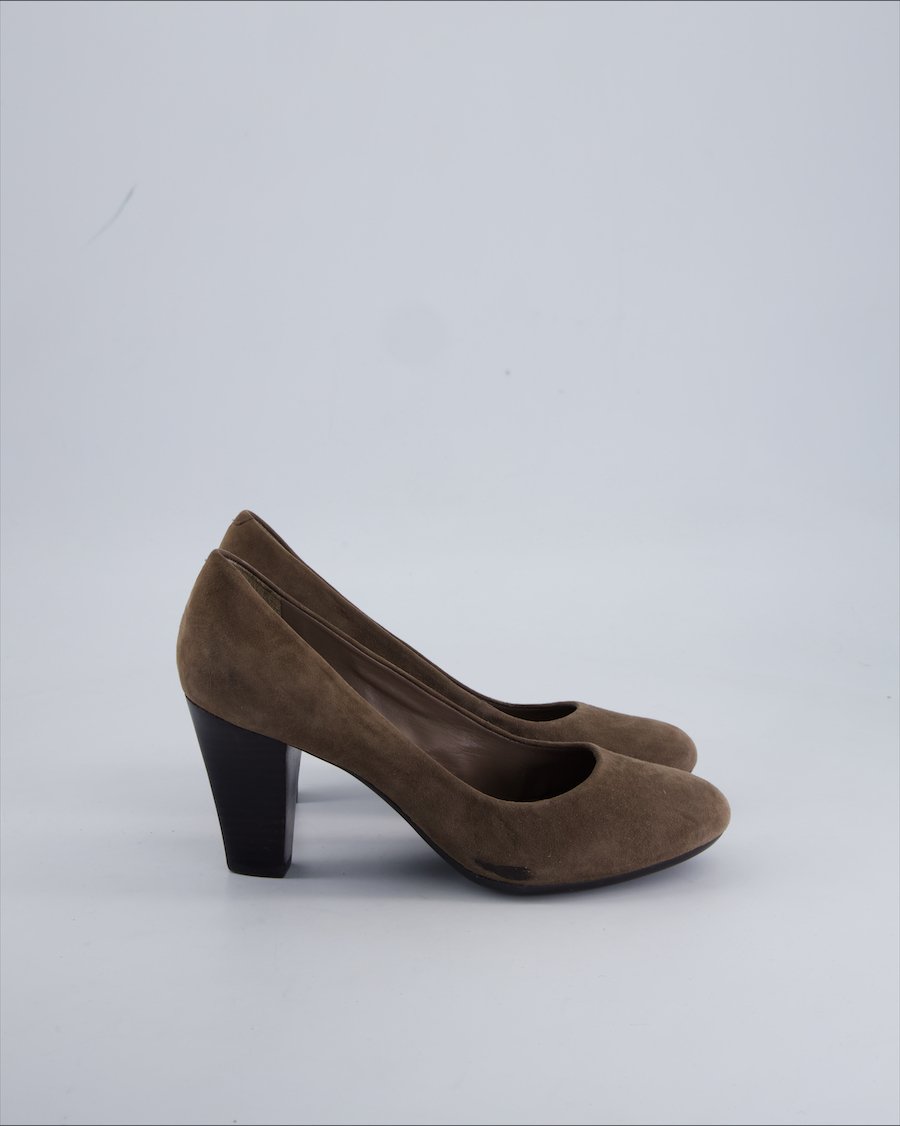 Geox Heels Suede Ecru 38 EU