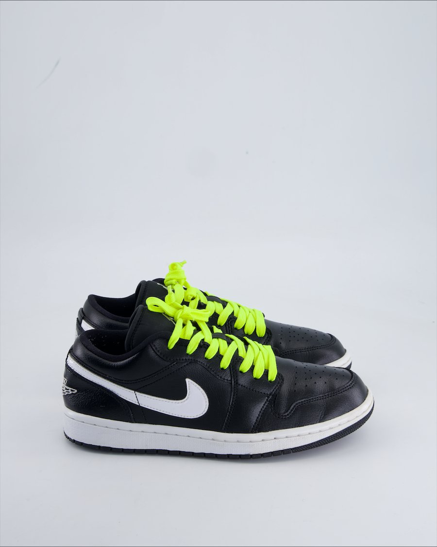 Jordan 1 Low Trainers Leather Black 40 EU