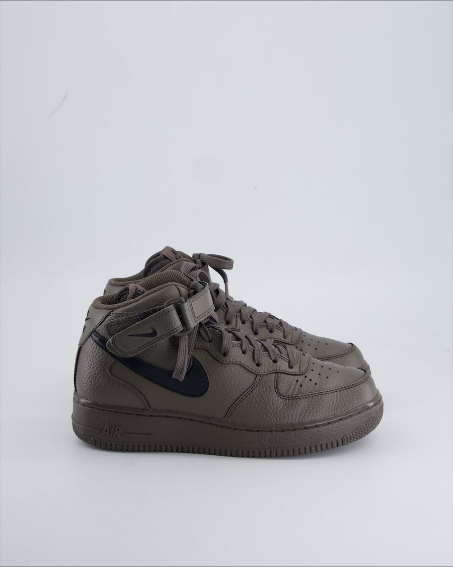 Nike Air Force 1 Mid Trainers Leather Ecru 38.5 EU