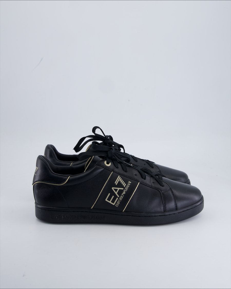 Emporio Armani trainers Leather Black 46.2/3 EU